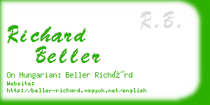 richard beller business card